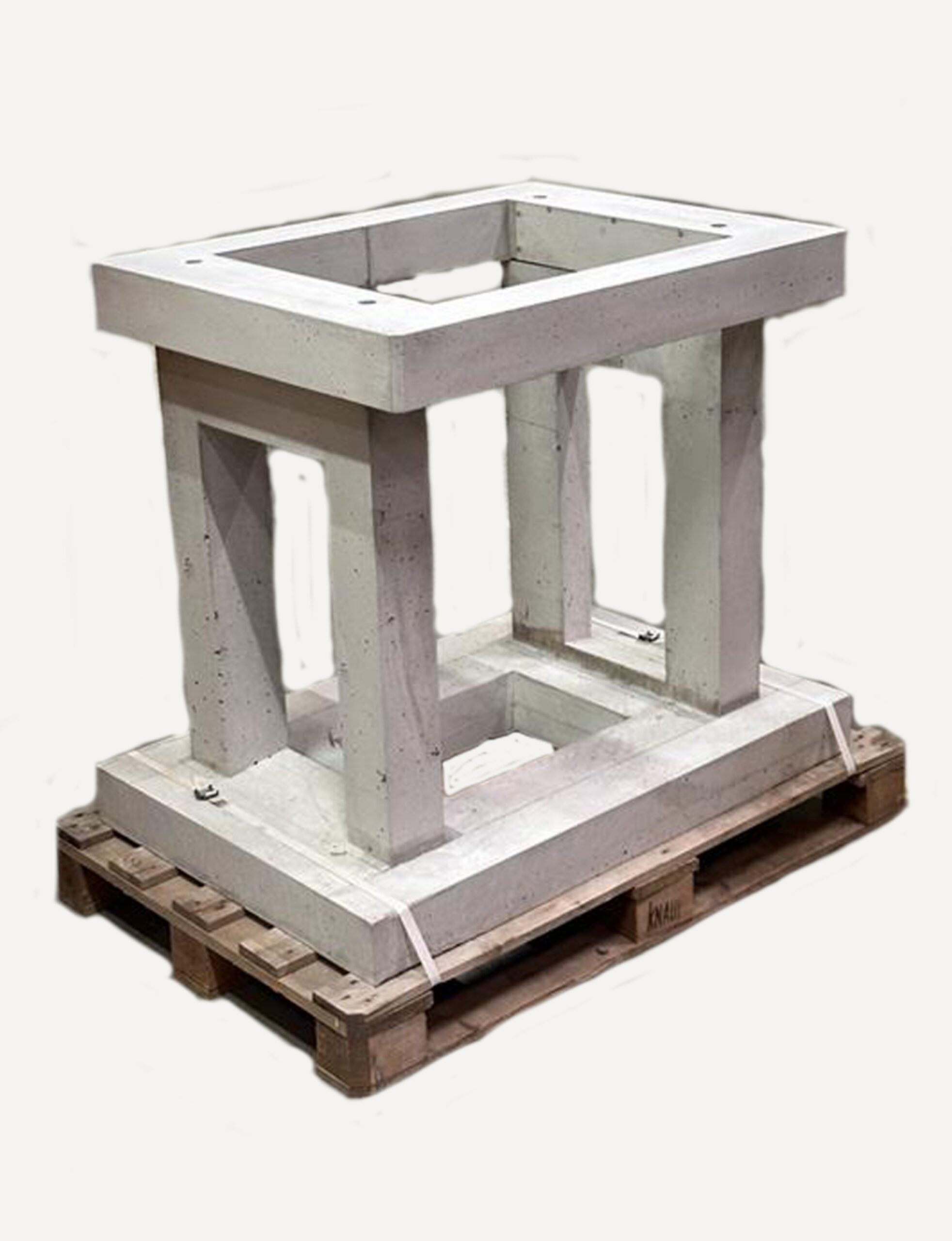 DC 60 concrete foundation base and top plate